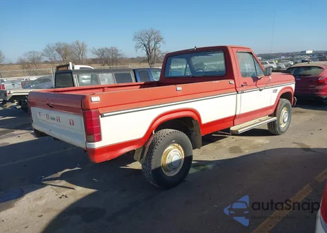 1985 Ford F250 z USA, uszkodzony, nr VIN 1FTHF26L0FPA76526